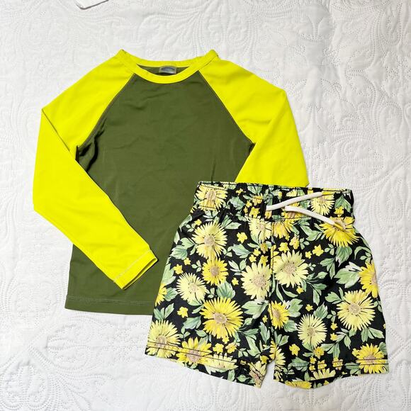 Old Navy Sunflower Swim Set Size 2T - Picture 3 of 12